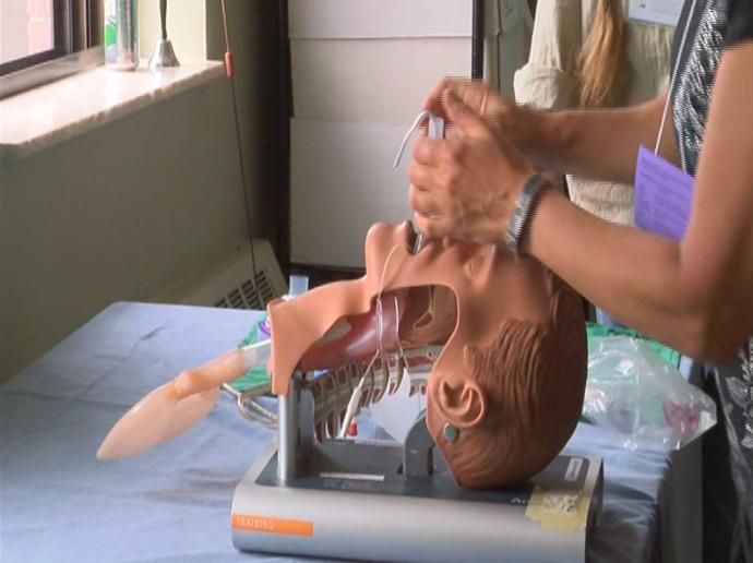 Emergency responders receive advanced life support training